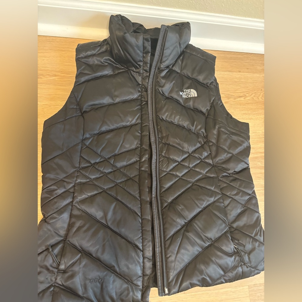 The North Face Black Quilted Down Vest